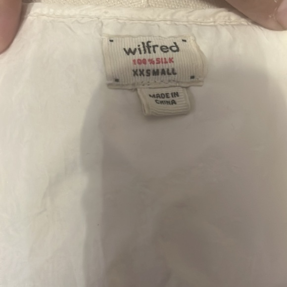 Wilfred 100% silk sleeveless ruffle ombré tank - Picture 3 of 3